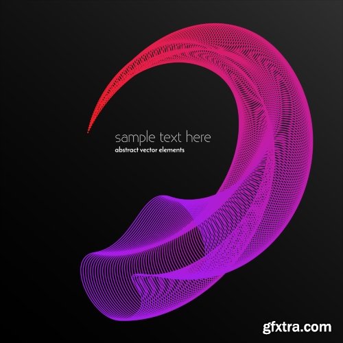 Abstract Waves & Lines Vector Backgrounds 20xEPS