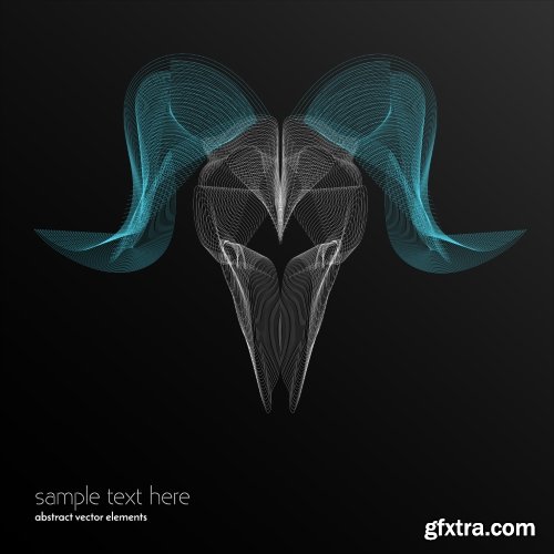 Abstract Waves & Lines Vector Backgrounds 20xEPS