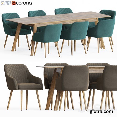 3dsky Pro - Dining Set vol.1 3d Models