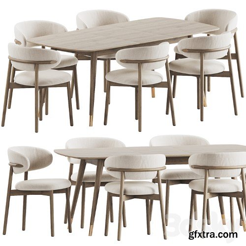 3dsky Pro - Dining Set vol.1 3d Models