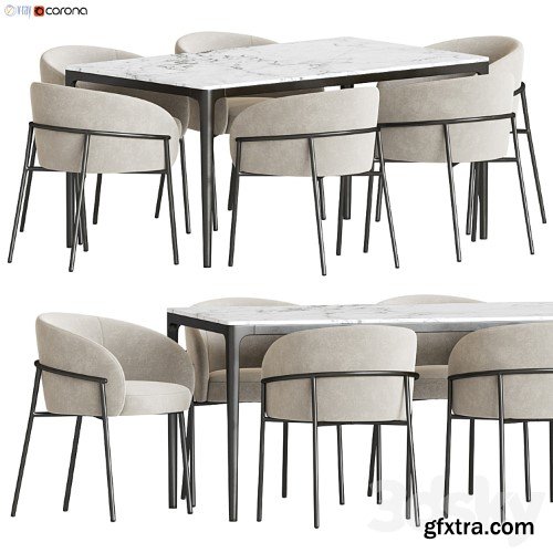 3dsky Pro - Dining Set vol.1 3d Models