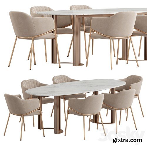 3dsky Pro - Dining Set vol.1 3d Models