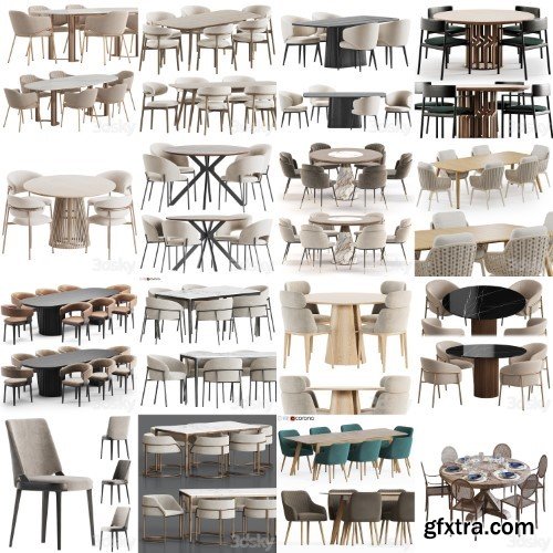3dsky Pro - Dining Set vol.1 3d Models
