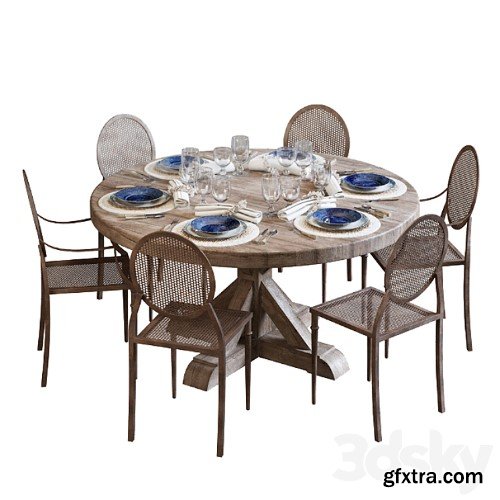 3dsky Pro - Dining Set vol.1 3d Models