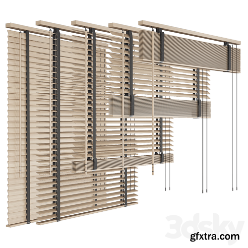 3dsky Pro - Folding wooden blinds