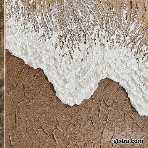 3dsky Pro - Large Panoramic Relief Plaster Wall Art C-837