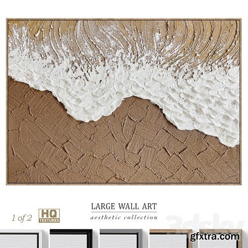 3dsky Pro - Large Panoramic Relief Plaster Wall Art C-837