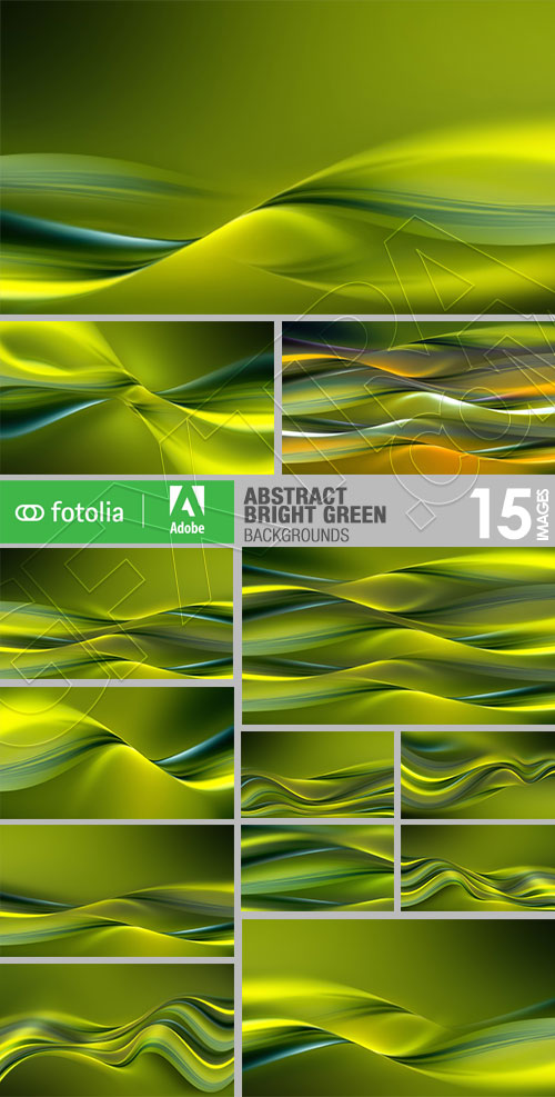 Abstract Bright Green Backgrounds 15xJPG