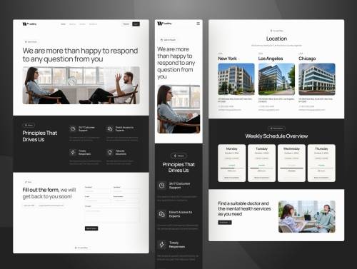 'Wellthy - Mental Health Website Figma Template'