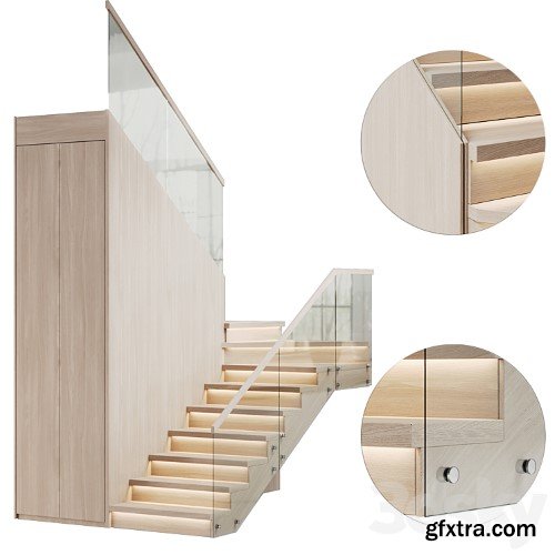 3dsky Pro - Modern stairs 3