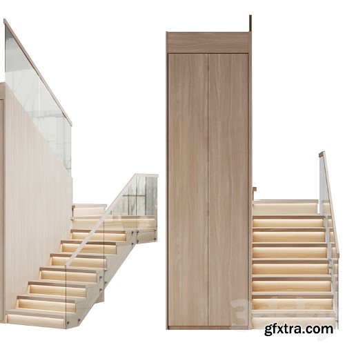 3dsky Pro - Modern stairs 3