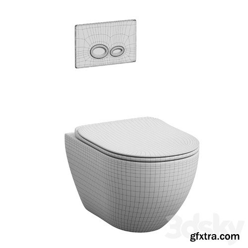 3dsky Pro - Creavit Free Toilet with Drop Button
