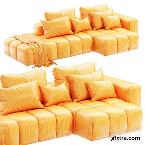 3dsky Pro - SHAMARA SOFA by nohohome, sofas