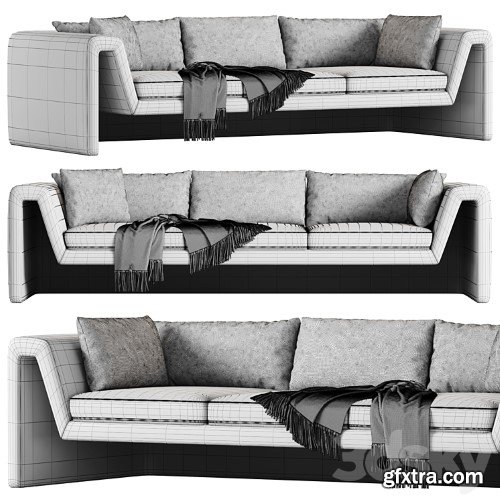 3dsky Pro - PERIMETER GRAY SOFA