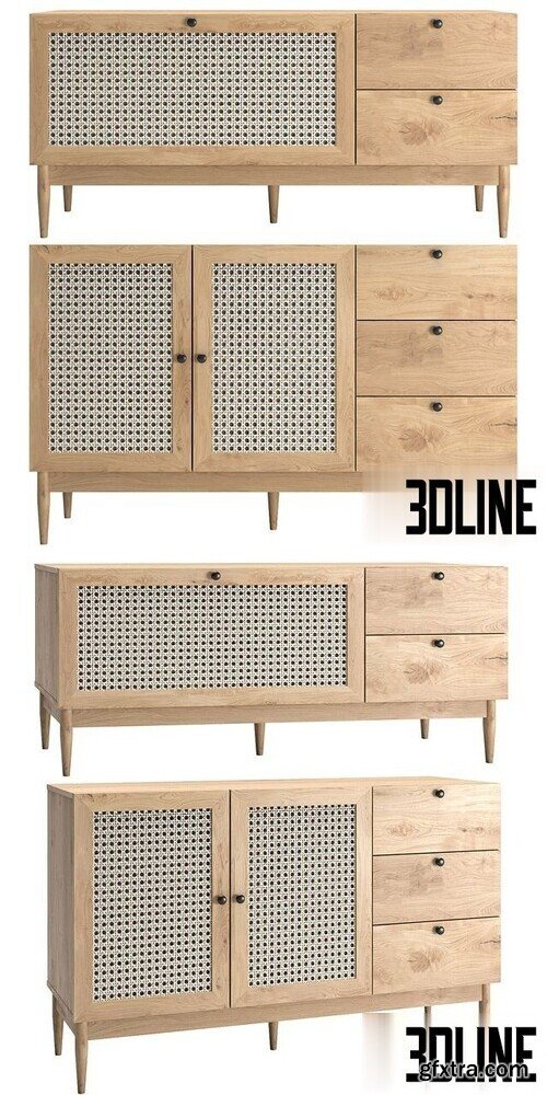 TV stand and Sideboard Roshal - 3Dsky Pro