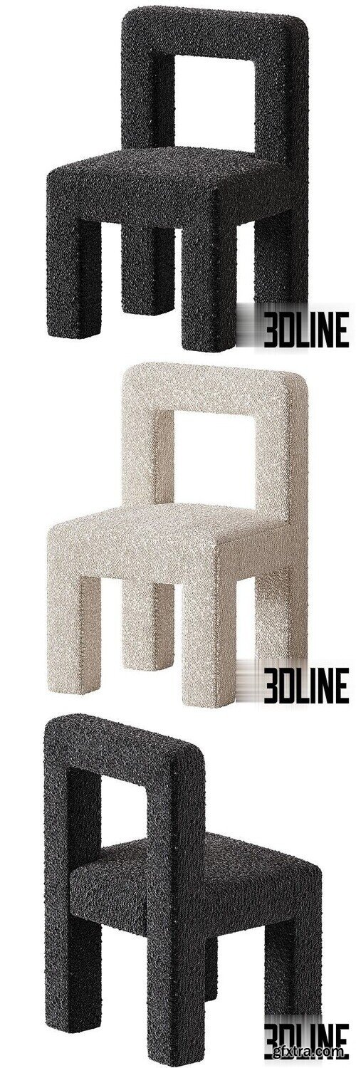 Burke Decor Hazel Boucle Dining Chair - 3Dsky Pro