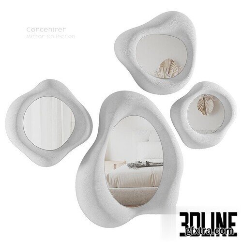 Black Rooster Decor - Concentrer Mirror Collection - 3Dsky Pro