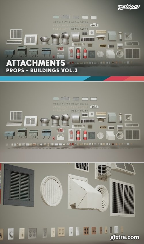 Unreal Engine Marketplace - Buildings VOL.3 - Attachments (Nanite and Low Poly) (5.4) Unreal Engine Marketplace - Buildings VOL.3 - Attachments (Nanite and Low Poly) (5.4)