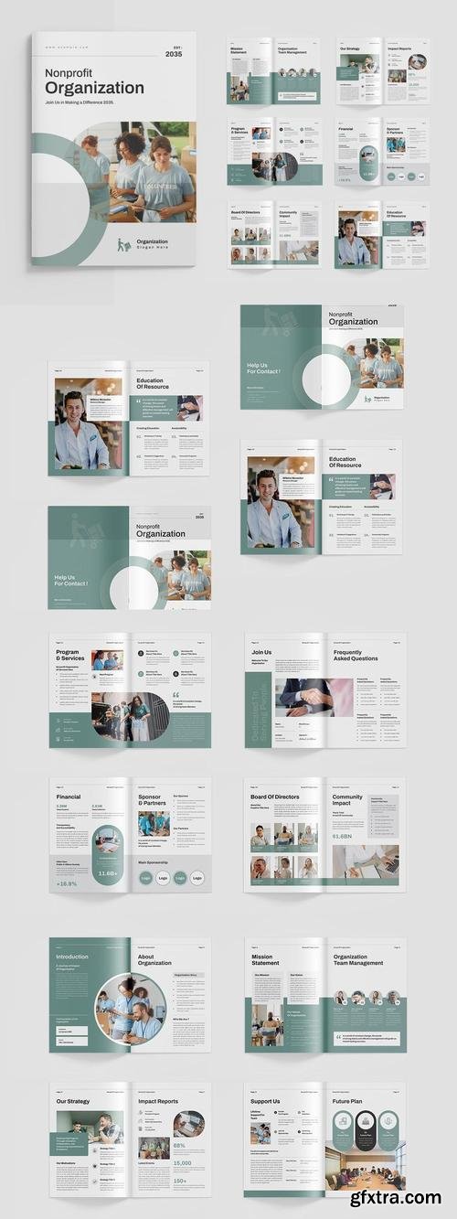 Nonprofit Organization Brochure TEHEKKZ