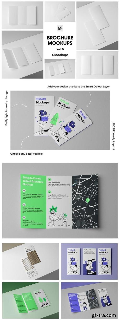 Stationery Brochure Mockups vol.4 WZZ43CW