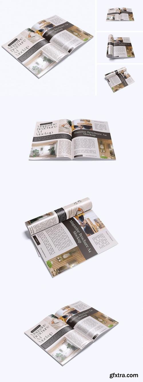 Magazine Brochure A4 Mockup GNQ94HG Magazine Brochure A4 Mockup GNQ94HG