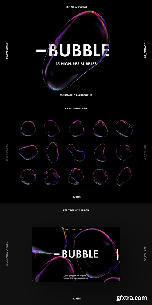 Creativemarket - 15 SOAP BUBBLES