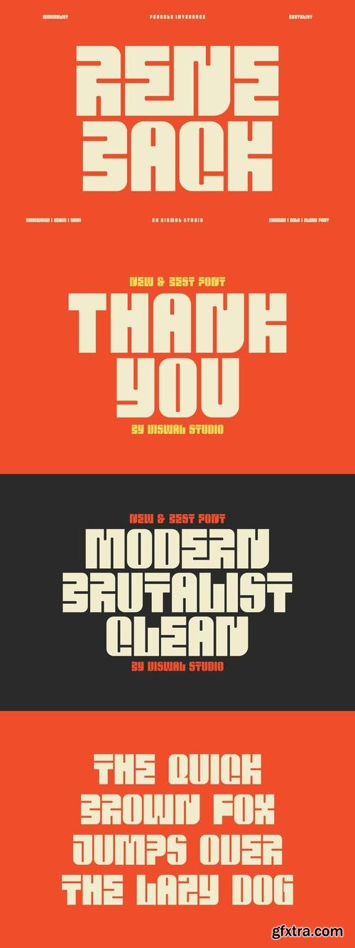 Rene Back - Heavy Bold Font