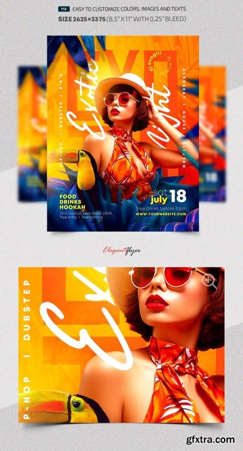 Exotic Night - Premium Flyer template (PSD)