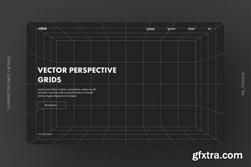 Creativemarket - Vector Perspective Grids