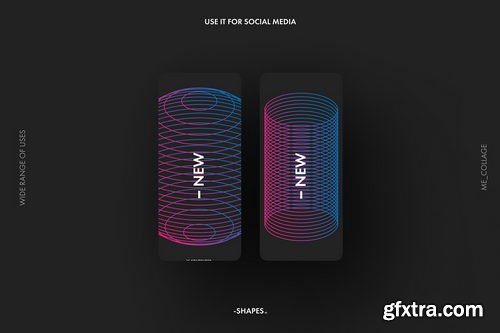 Creativemarket - Contoured Vector Geometric Shapes - 5000021