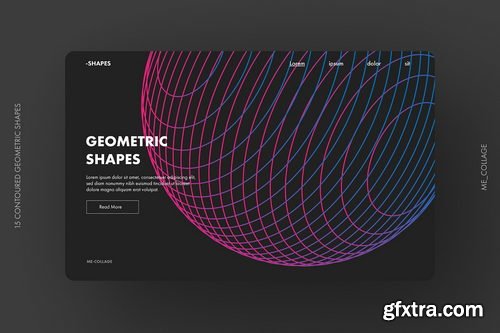 Creativemarket - Contoured Vector Geometric Shapes - 5000021