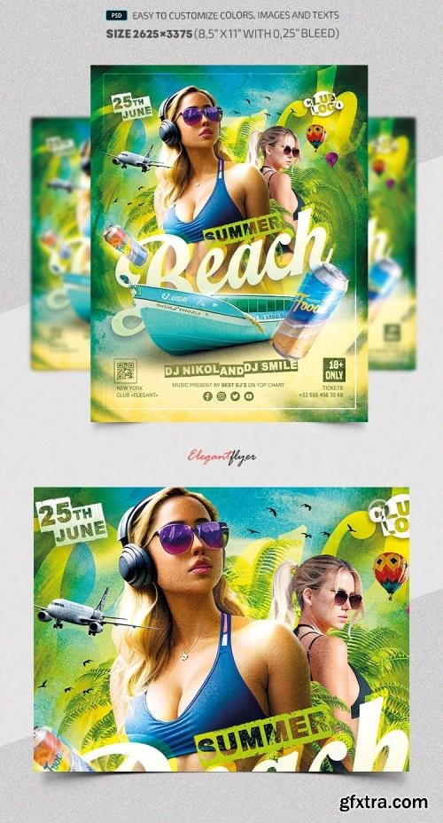 Beach Party - Premium Flyer template (PSD)
