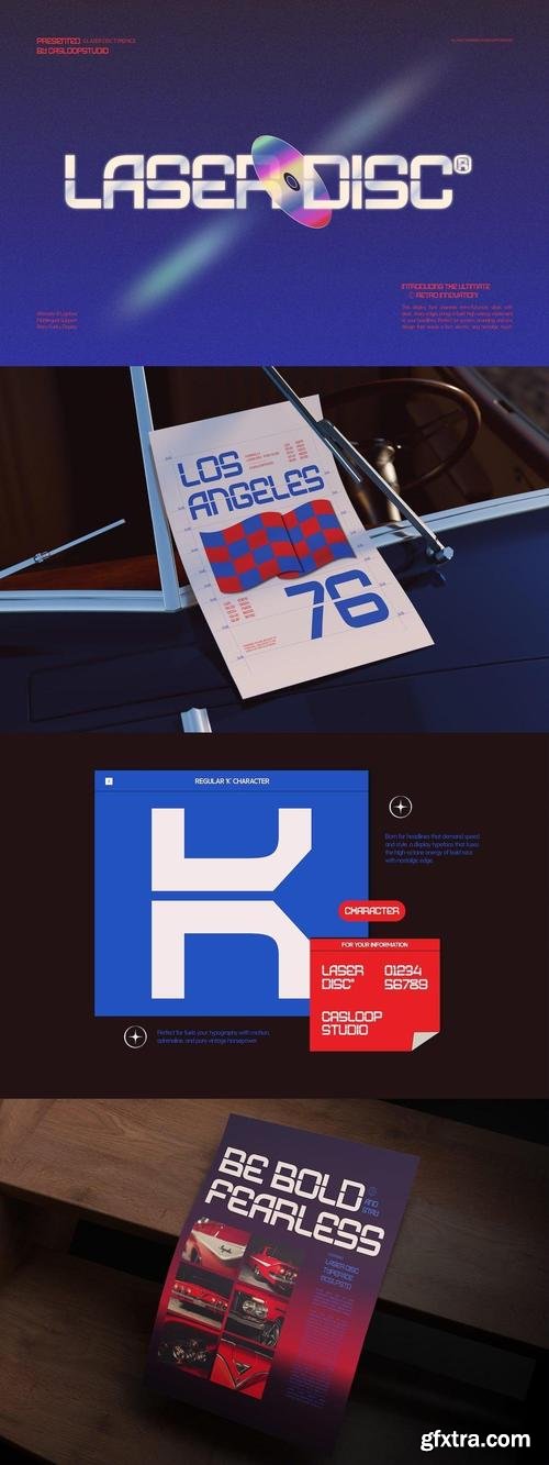 Laser Disc - Vegas Scifi Logo Font