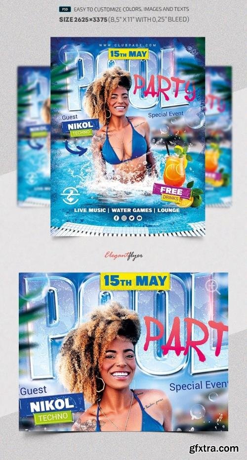 Pool Party V3 - Premium Flyer template (PSD)