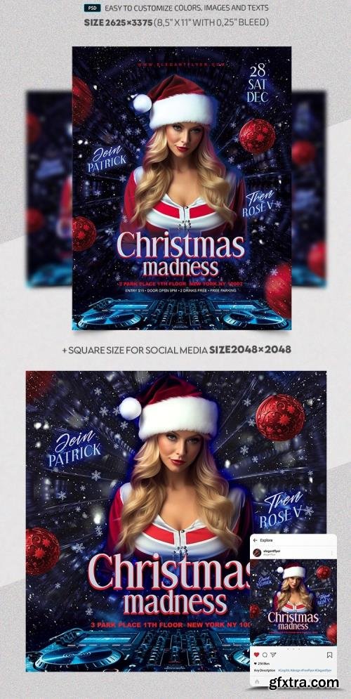 Christmas Madness - Premium Flyer template (PSD) Christmas Madness - Premium Flyer template (PSD)