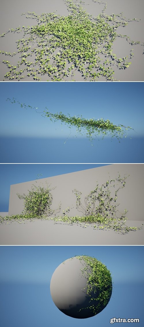 Unreal Engine Marketplace - Vines 3D Models (5.2-5.4)