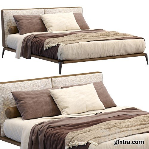 3dsky Pro - Leather Bed Park By Poliform