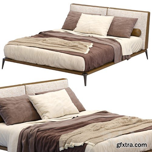 3dsky Pro - Leather Bed Park By Poliform