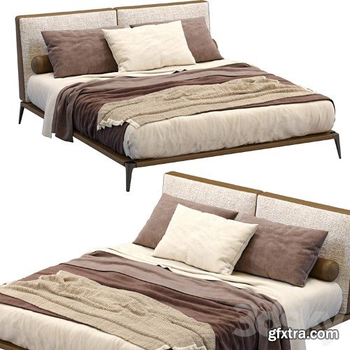 3dsky Pro - Leather Bed Park By Poliform