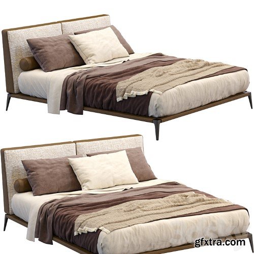 3dsky Pro - Leather Bed Park By Poliform