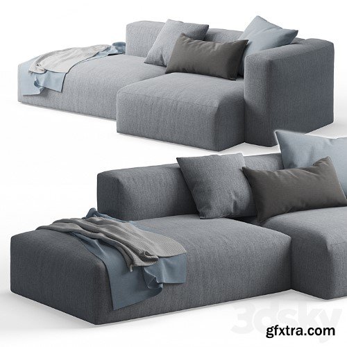 3dsky Pro - Mags Soft Corner Lounge Sofa by HAY