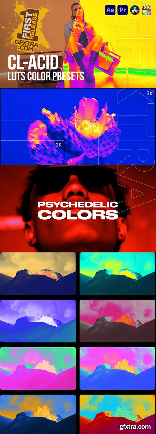 Pixflow - CL-Acid Coloring LUTs