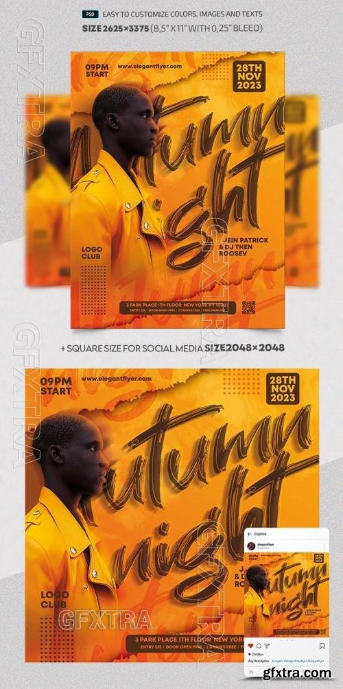 Autumn Nights - Premium Flyer template (PSD)