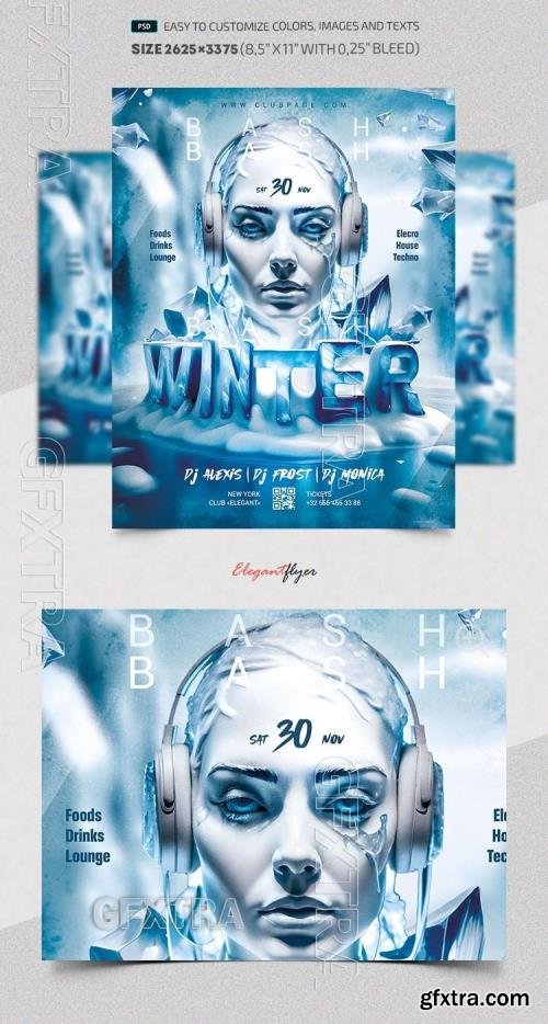 Ice Winter Bash - Premium Flyer template (PSD)