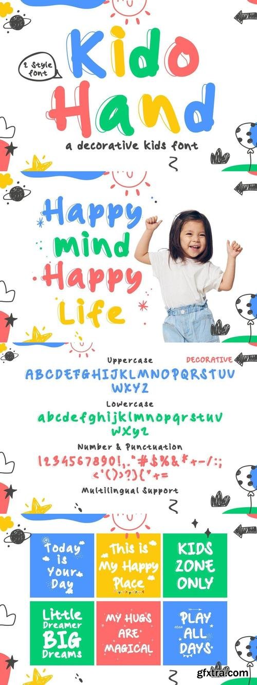 Kido Hand – Playful Handwriting Kids Font