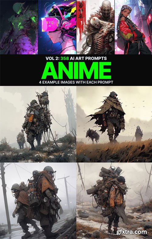 358 Midjourney Prompts for Anime: Vol2