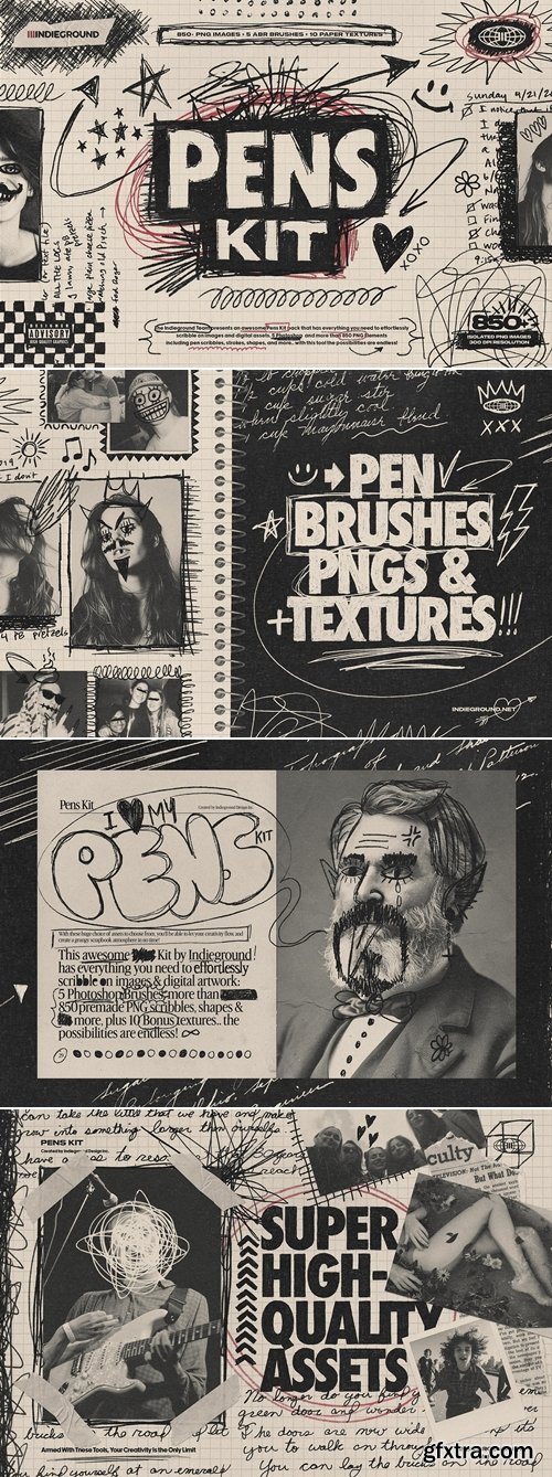 CreativeMarket - Pens Kit