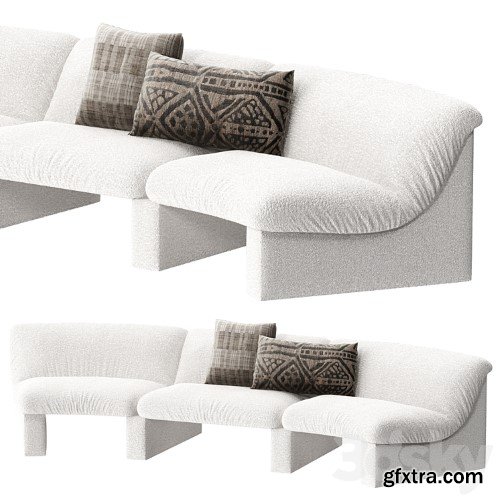 3dsky Pro - Snow modular sofa