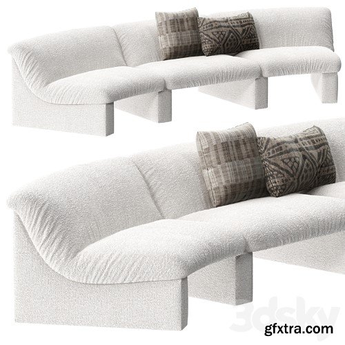 3dsky Pro - Snow modular sofa