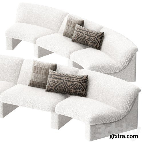 3dsky Pro - Snow modular sofa